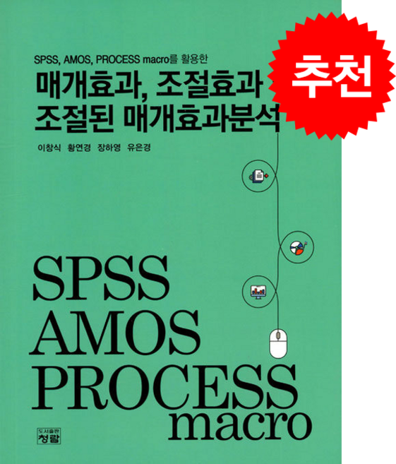 SPSS AMOS PROCESS macro를 활용한 매개효과 조절효과 및 조절된 매개효과분석, 청람, 이창식 외 3명