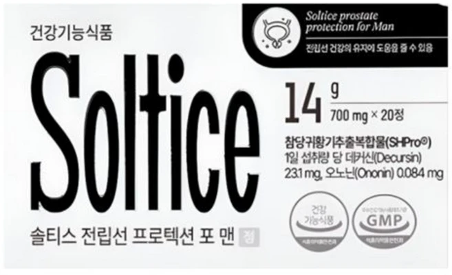 솔티스 전립선 프로텍션 포 맨 700mg x 20정 1박스, 1개 - 쿠팡
