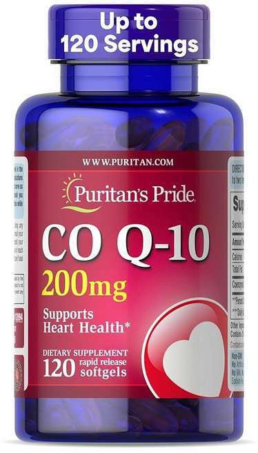 미국산 퓨리탄프라이드 코큐텐 코엔자임 200mg 120정 Puritan's Pride CoQ10 Coenzyme Q10 선물증정, 1개
