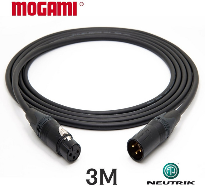 모가미 MOGAMI 2534 XLR + XLR 뉴트릭 골드 마이크 케이블 / 길이선택, 1개