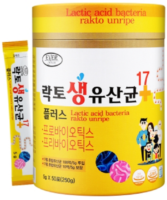 에버그린 락토바실러스 파라카제이 청소년 키즈 어린이 유산균, 100회분, 1개