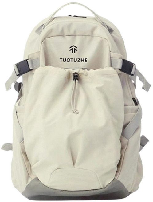 TUOTUZHE 輕量後背包, 輕量後背包-奶白, 1個