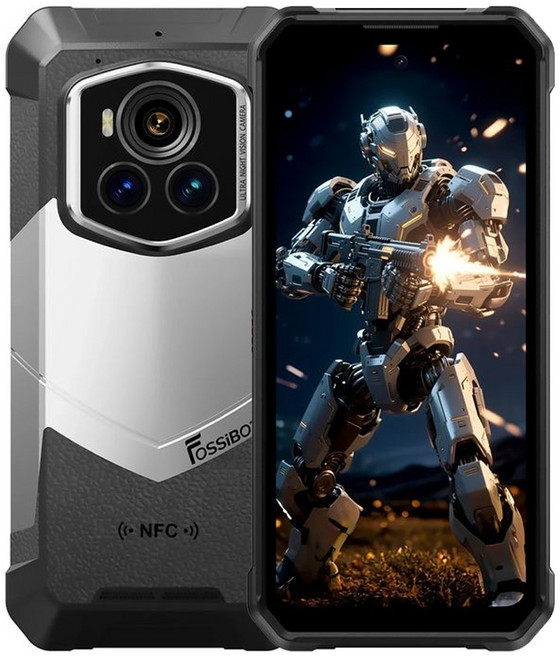 FOSSiBOT F107 PRO 5G 三防手機 星光夜視鏡 大電量 戶外耐用, 黑色, 512GB