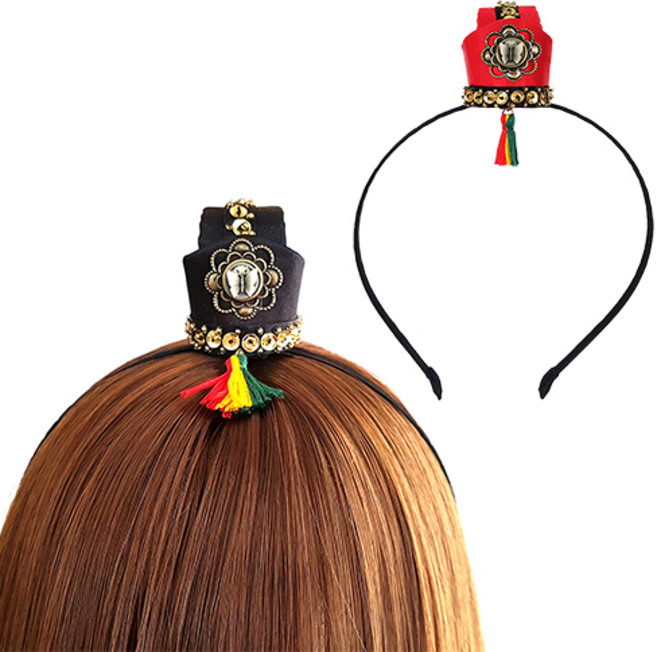 나나스핀 한복 족두리 머리장식 장신구 머리띠 헤어밴드