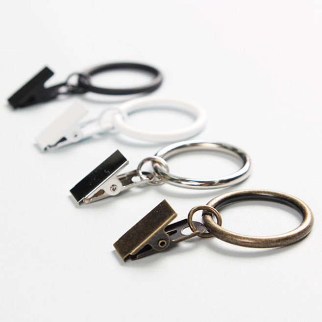 커튼집게링 4color, 핑킹형브론즈10개, 1개