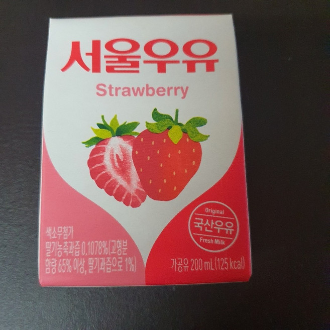 서울우유 딸기멸균우유, 200ml, 1개