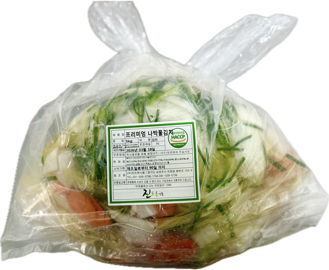 프리미엄 나박물김치 10kg, 1개