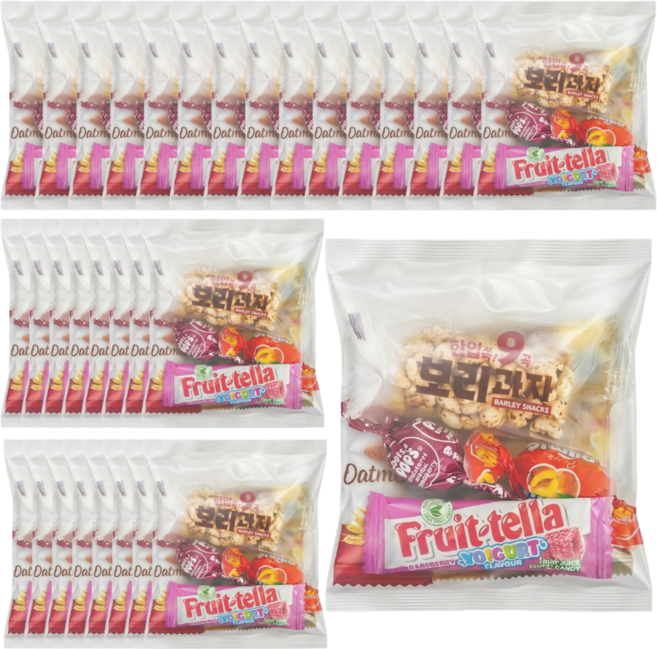 개별포장 대용량 간식꾸러미 인기간식 구디백 단체 행사 답례품 과자세트 GD02, 30개, 간식팩