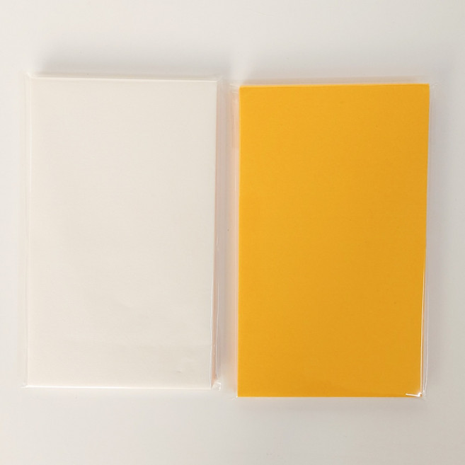 부적 종이 노랑 노란 종이 부적붓 경면주사 한지, 부적종이 흰색 소(15센치)