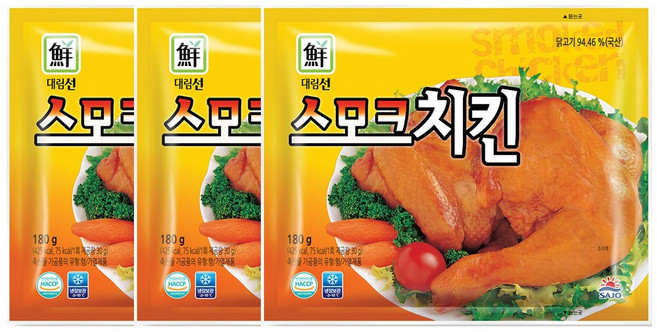 [사조대림] [대림냉장] 스모크치킨 180g x8개, 9개