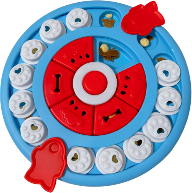 강아지 노즈워크 먹이퍼즐 지능개발 반려동물 IQ 장난감, MCG03블루, 1세트