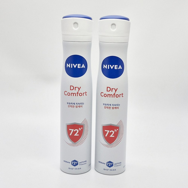 니베아 드라이 콤포트 데오드란트 스프레이 200ml 1통, 2개