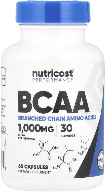 몸관리하세요 겨울입니다 Nutricost 운동 능력 BCAA 캡슐 60정(캡슐 1정당 500mg) 특별관리진행, Nutricost운동능력BCAA캡슐60정캡슐1정당500, 1, 60정 - 쿠팡