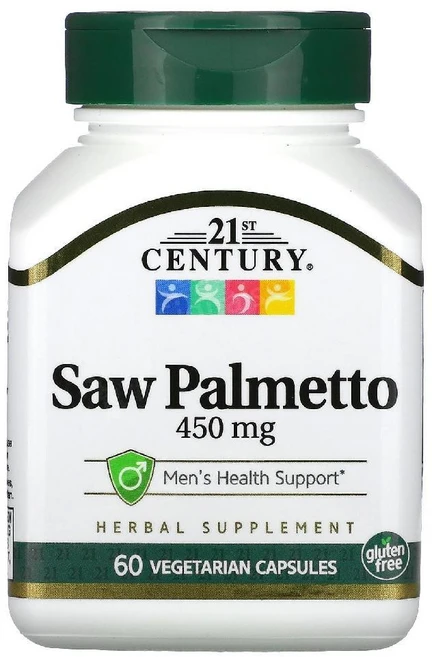 21세기 톱 팔메토 450mg 60개의 채식주의 캡슐, 1개, 60정 - 쿠팡