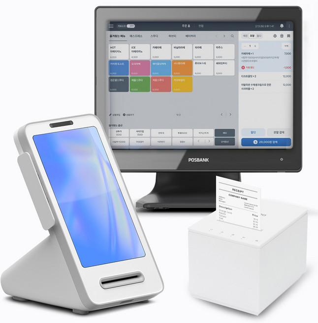 토스 카드단말기 프론트 포스기 영수증 프린터 세트상품, 1개