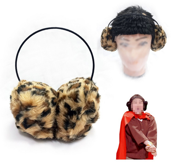 행님아 복고 털귀마개 복고소품 방한용품 코믹소품 연말행사 역할놀이 연극소품 졸업사진, 1개