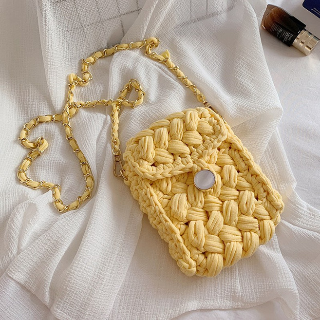 도두리 코바늘 핸드폰 가방 만들기 뜨기 뜨개질 키트 - 미니크로스백, 나한테바나나(미니크로스백), 1개