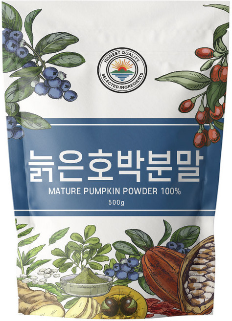 해나식품 국산 늙은 호박 가루 분말, 1개, 500g