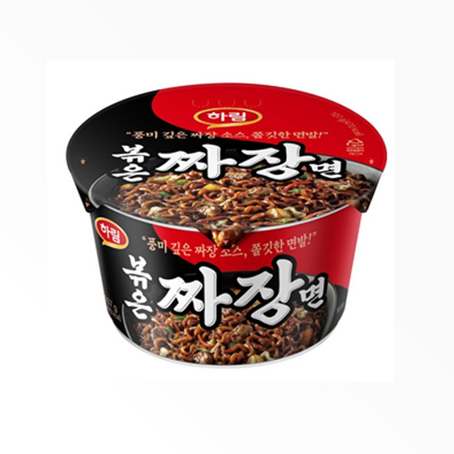 하림 볶은짜장면 컵 107g, 5개