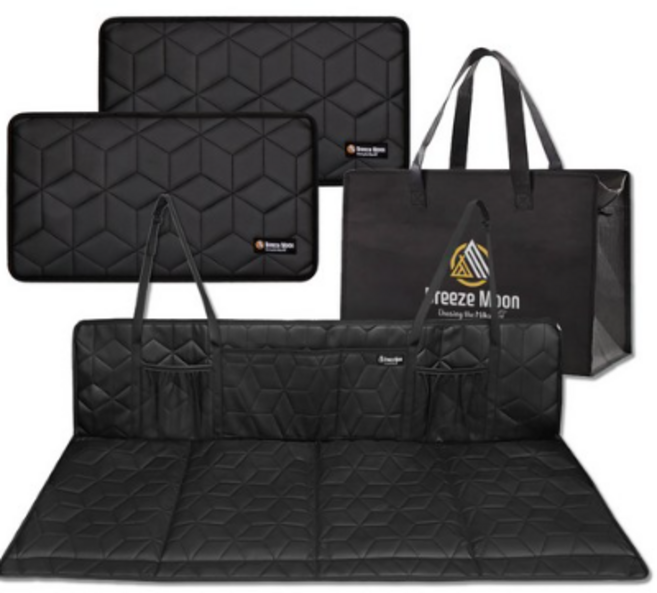 브리즈유 2세대 평탄화 확장 차박매트 + 2세대 틈새보드 세트 소, 전차종, 블랙