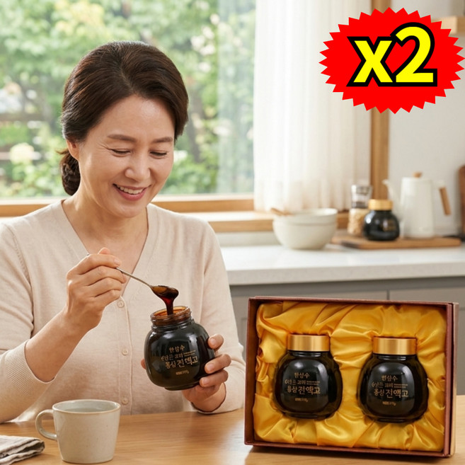 70대남자선물 홍삼즙 결혼선물추천 입맛없을때 출산후좋은음식, 1kg, 2개