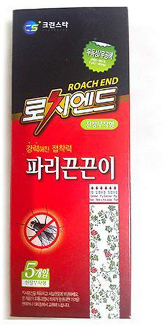 KDM 크린스타 피리끈끈이 천장부착형 5개입 5팩 바퀴끈끈이 파리끈끈이, 1개