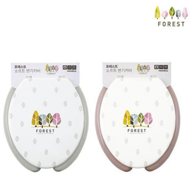 포레스트 중형 U자형 변기커버 앞트임 W, 그레이, 옵션, 1개