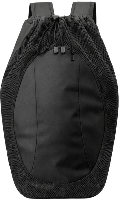 배드민턴 테니스 라켓 공 수납 대용량 메쉬 백팩 가방, 1개, 블랙