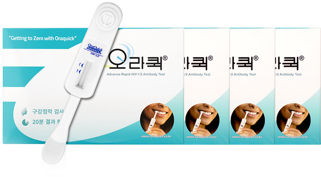 오라퀵 에이즈 HIV 구강점막검사 키트, 4개