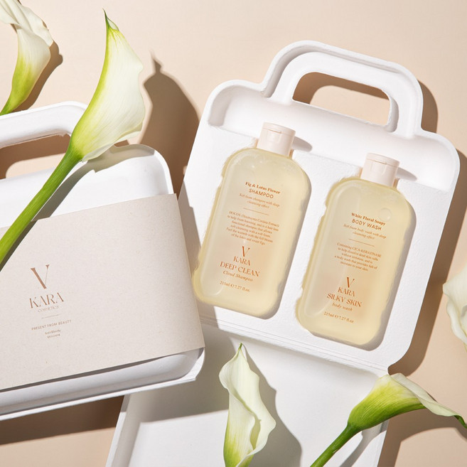 미주 카라오 샴푸 엔 바디워시 2종 선물세트, 1개