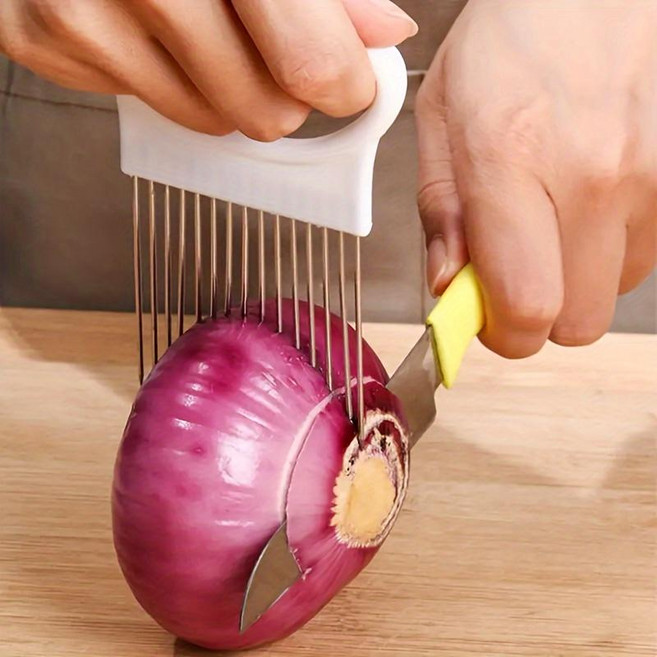 스테인리스 다용도 채소 고정 커터 홀더, 1개