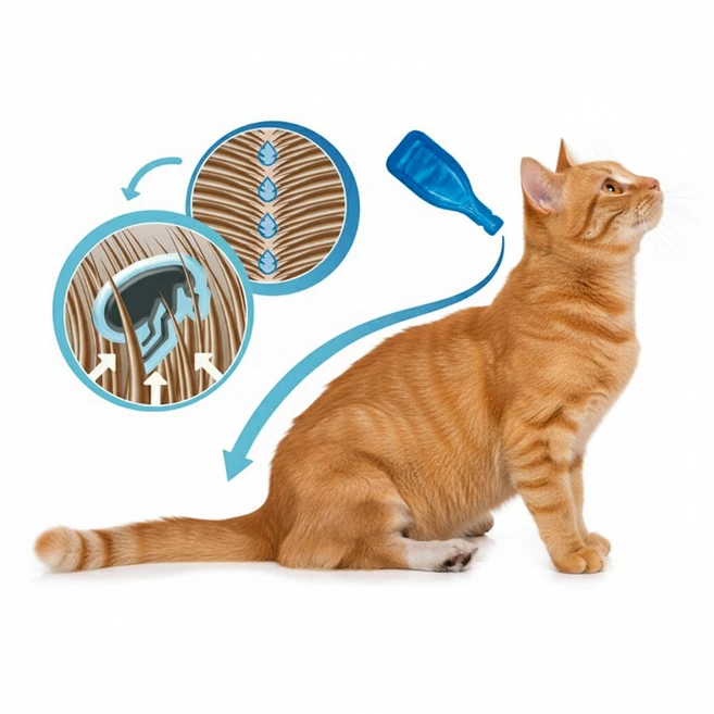 고양이 바르는 외부기생충 약 진드기 방지 퇴치제 제거 모기 기피제 심장 해충 사상충 - 쿠팡