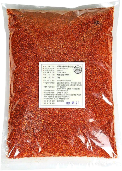 국내세척가공 김치용 다용도 베트남 고춧가루 아주 매운맛, 1개, 1kg