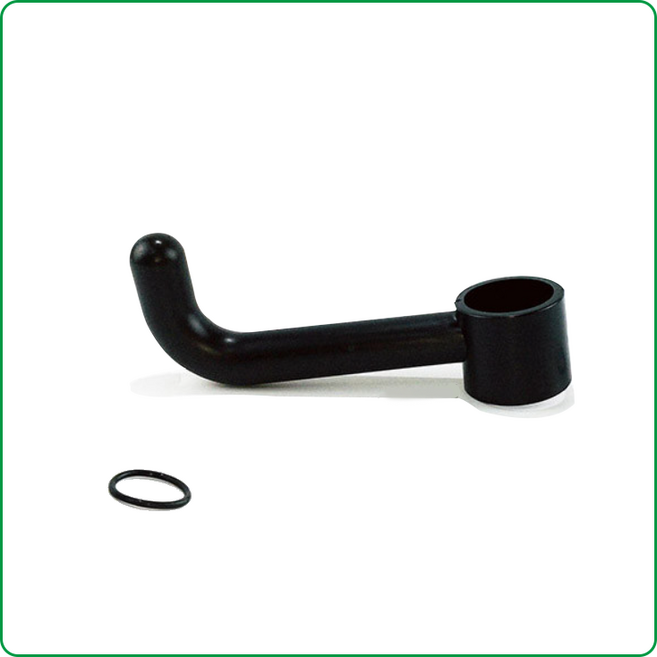 행거전문가 국내생산 행거 부품, L자형 옷걸이+고무링, 블랙