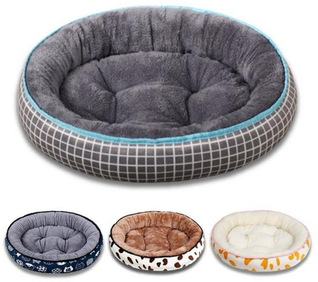 강아지전기매트 소형 중형견 침대 부드러운 면 쿠션 겨울 바구니 따뜻한 소파 하우스 세척 가능한 애완동물 용품 액세서리, S40cm30cm, M, 1개