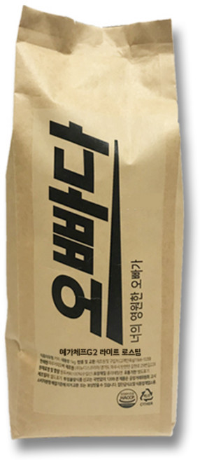 파주커피오빠 약배전 에티오피아 예가체프 G2 1kg, 원두상태(홀빈), 1개