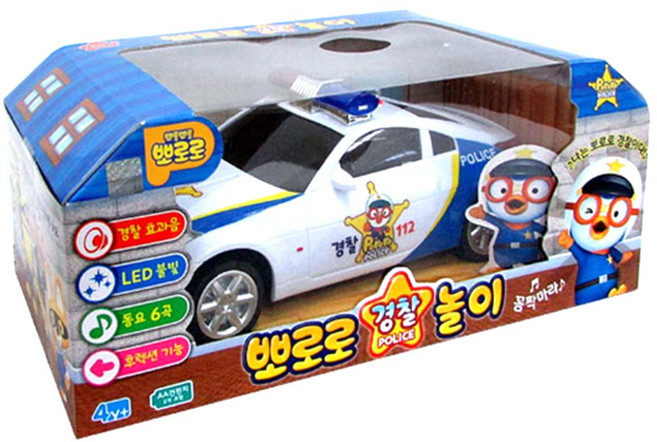 뽀로로 경찰놀이 완구, 혼합색상, 1개