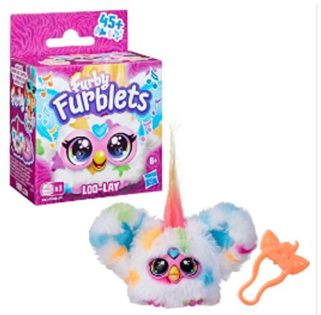 HASBRO 孩之寶 菲比小精靈 迷你電子絨毛玩偶, LOO-LAY, 1個