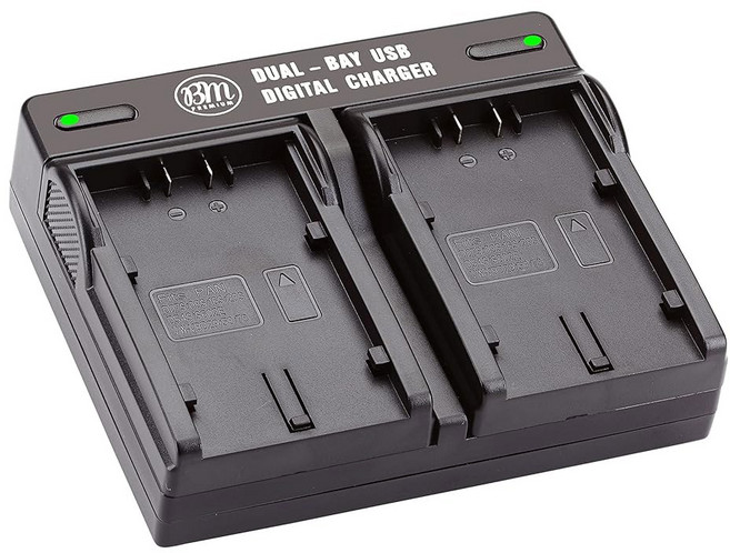 BM VW-VBD58 VBD78 VBD98 Dual Bay Battery Charger (AG-B23 Replacement) for Panasonic AG-VBR59 BGH1