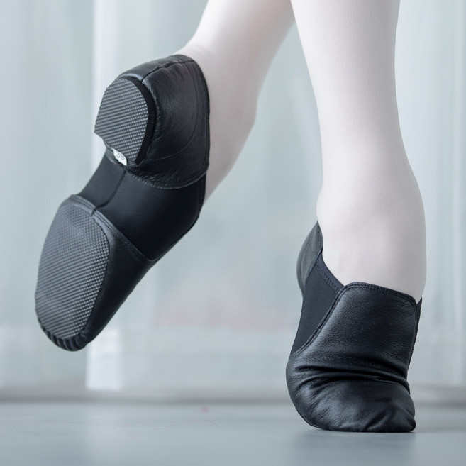 와우진플 가벼운 양가죽 무용 댄스화 티칭 슈즈, 230, 블랙