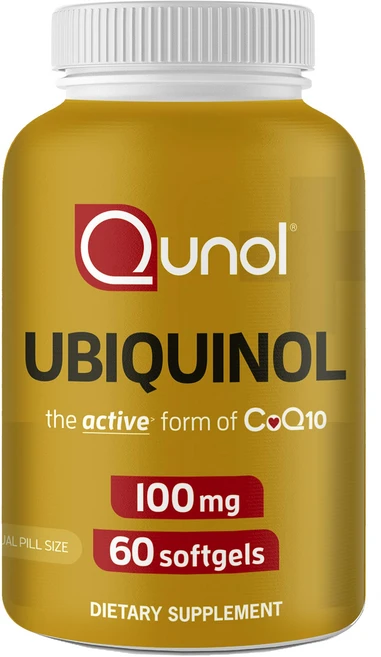 쿠놀 유비퀴놀 코큐텐 100mg 활성 형태 코엔자임 Q10 심장 건강 위한 항산화제, 60정, 1개, 60정 - 쿠팡