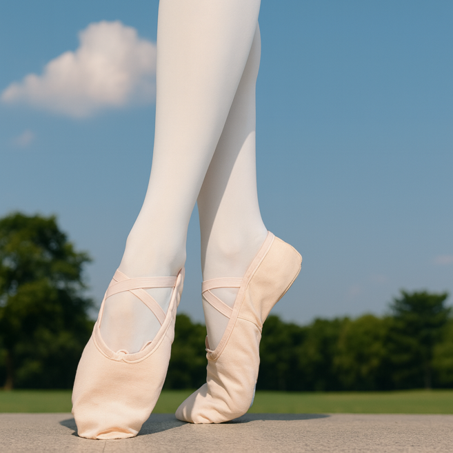 [100%소가죽] 미끄럼방지 블루넬 발레슈즈 토슈즈