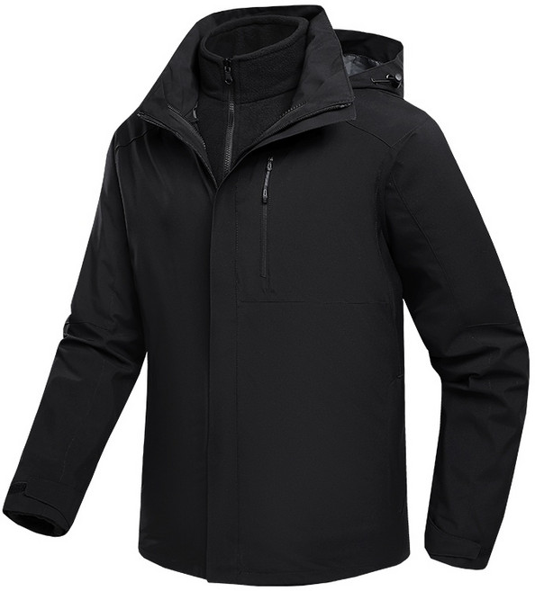 衝鋒衣外套 登山運動防水防風外套 男生情侶款 三合一防風防水外套