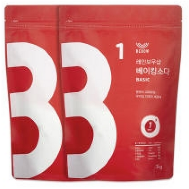 레인보우샵 베이킹소다 베이직 x2, 1개, 1개입, 3kg