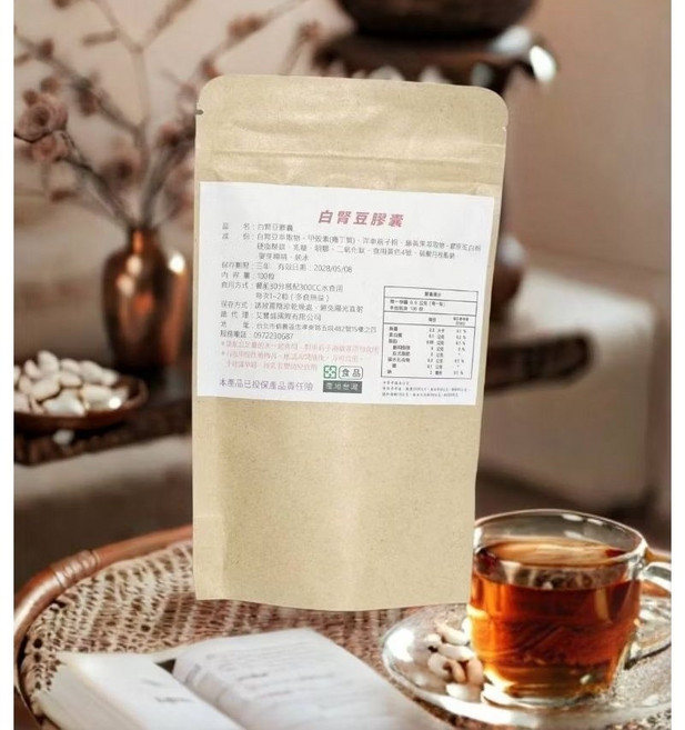 白腎豆膠囊(添加藤黃果 甲殼素 洋車前子粉) 專為愛吃澱粉的你設計, 1個