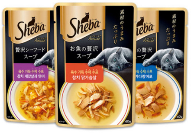 쉬바 고양이 주식 파우치, 참치 닭가슴살, 40g, 24개