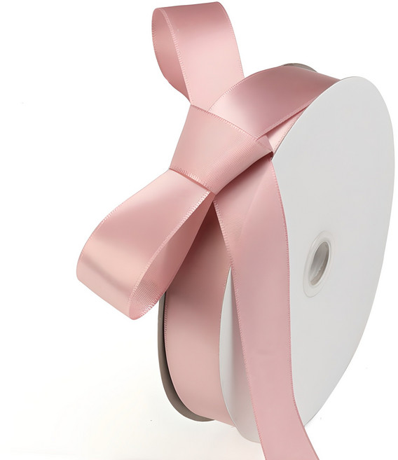 길그리 선물 포장 공단 리본 25mm, 06로지브라운, 36m, 1개