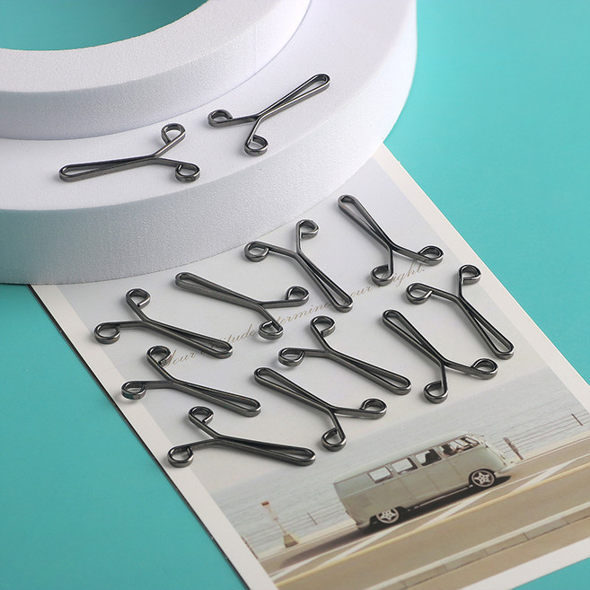 옷 클립 집게 자국 무손상 옷핀 고정 바지옷핀, 블랙, 12개