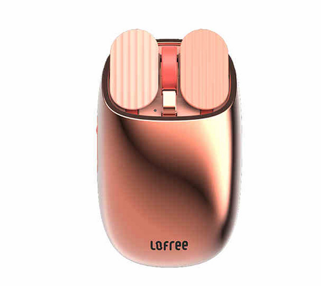 로프리 EP115 무선 블루투스 마우스 소녀감성 윈도우 맥북, EP115 로즈골드