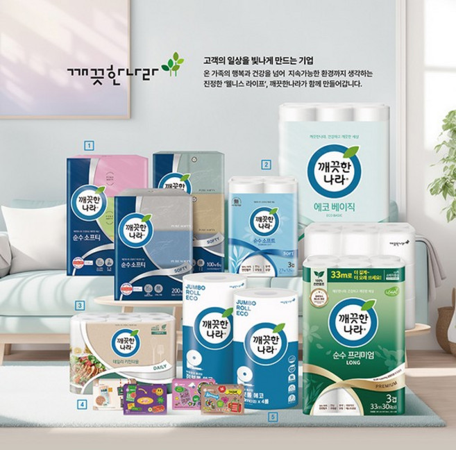 깨끗한나라 3겹 순수 소프트 화장지 27mX12롤, 없음